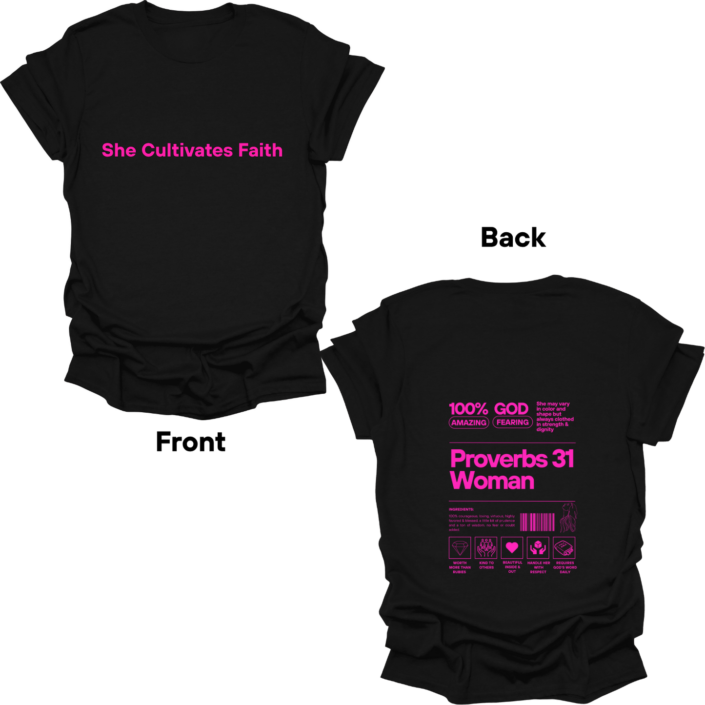 She Cultivates Faith T-shirt