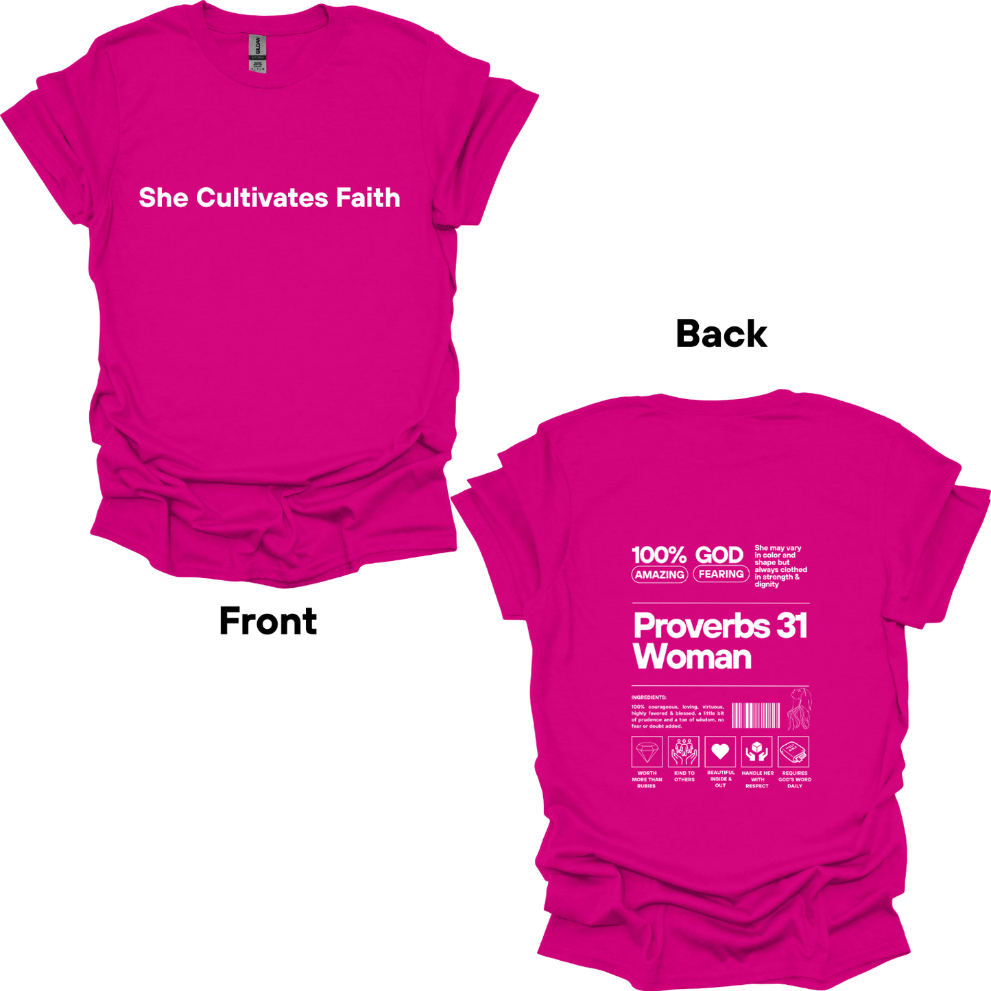 She Cultivates Faith T-shirt