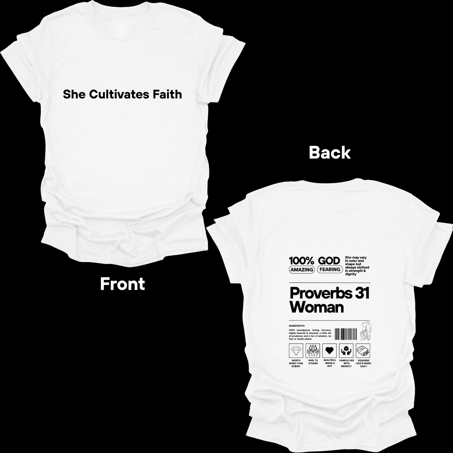 She Cultivates Faith T-shirt