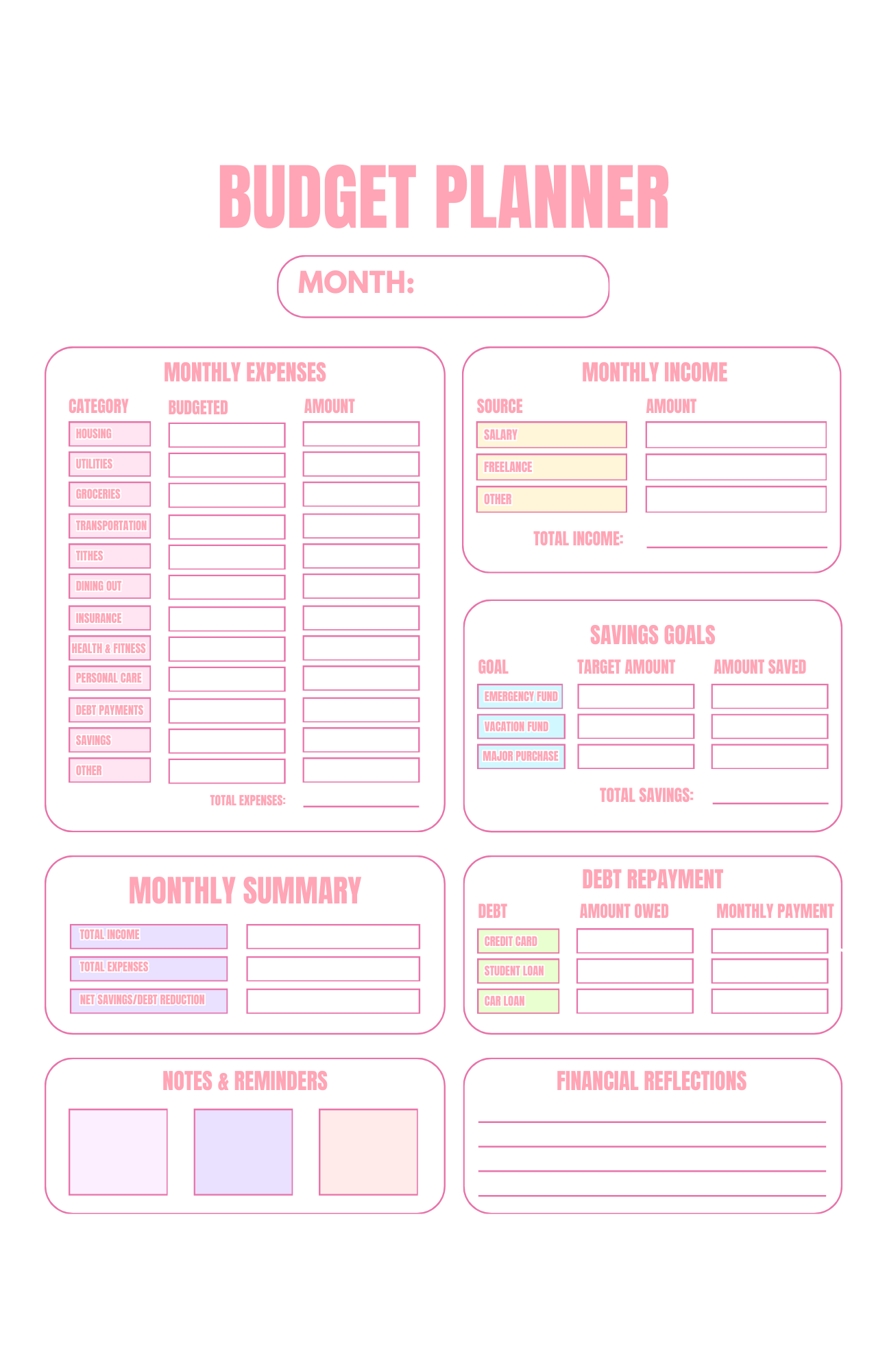 Faith Journal Refills