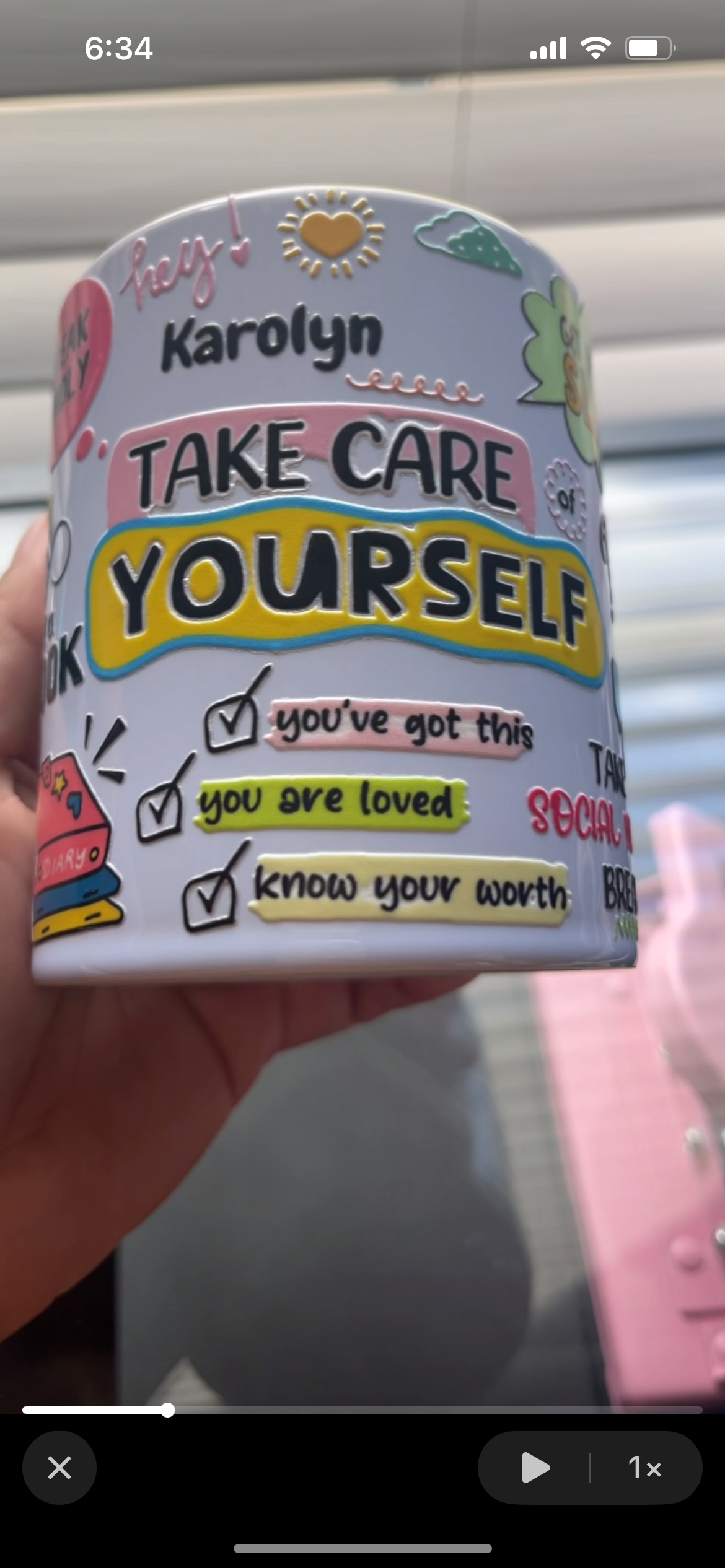 Personalized Self Care Mug