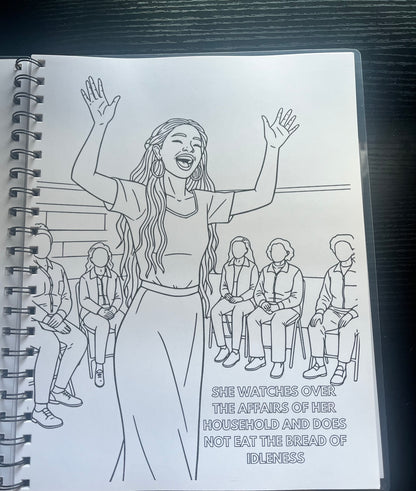Proverbs 31 Woman Coloring Book
