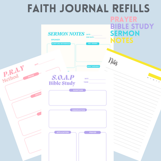 Becoming Godfidently Her Journal Refills