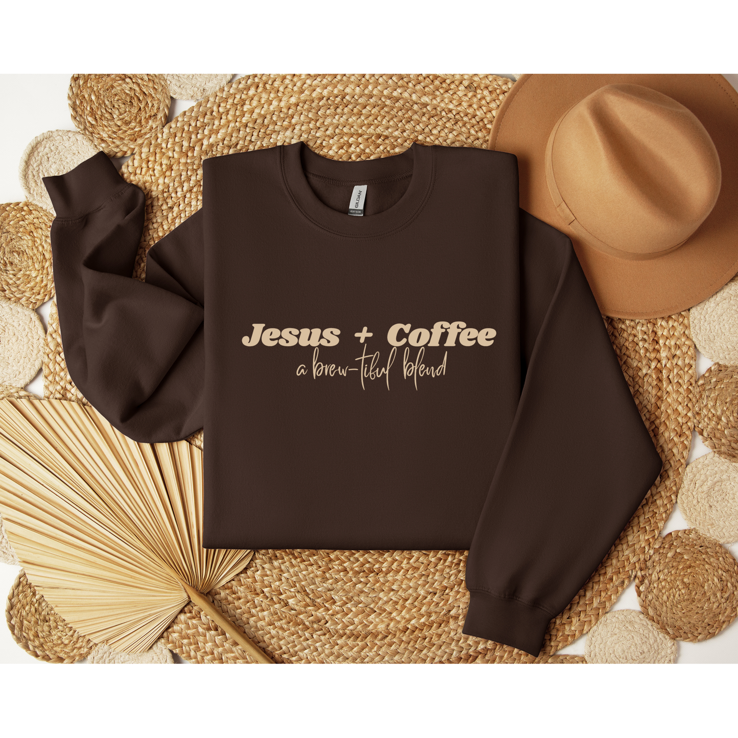 Jesus + Coffee Brewtiful Blend Crewneck Sweatshirt