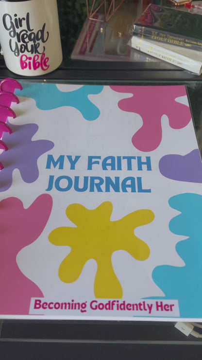 Becoming Godfidently Her Faith Journal (Letter size)